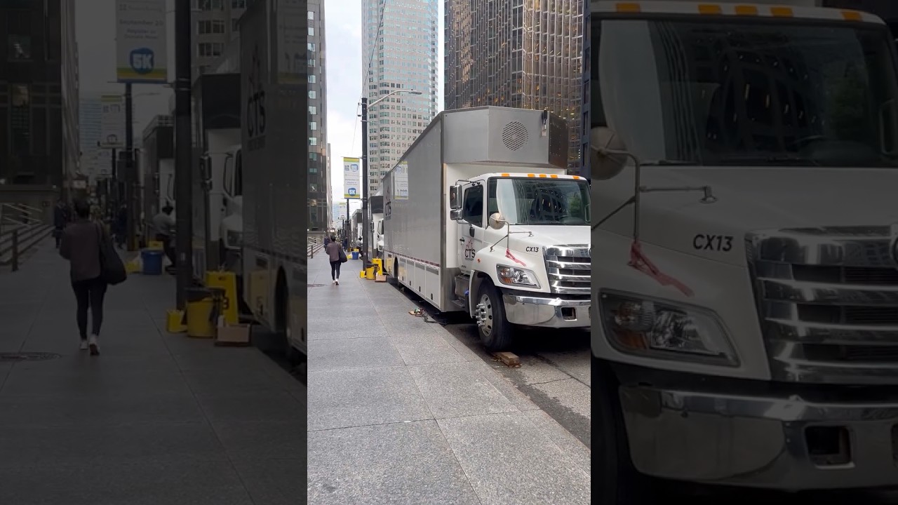 Hollywood film production in downtown 