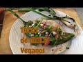 TACOS!!! de CHILE y Guacamole 100% VEGANOS y super BAJOS EN CALORIAS - Vegana a la Mexicana