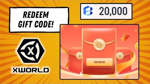 HOW TO CLAIM FREE 20,000 BUILD IN XWORLD| NEW REDEEM GIFT CODE