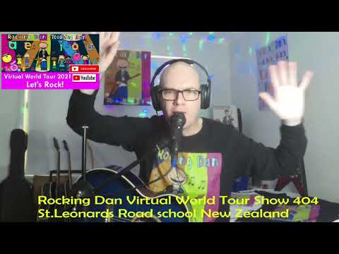⁣Rocking Dan Virtual World Tour Show 404 St. Leonards Road school New Zealand