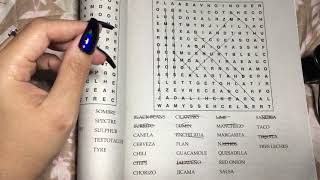 ASMR- Hidden Message Word Find Puzzles- Gum Chewing + Soft Spoken