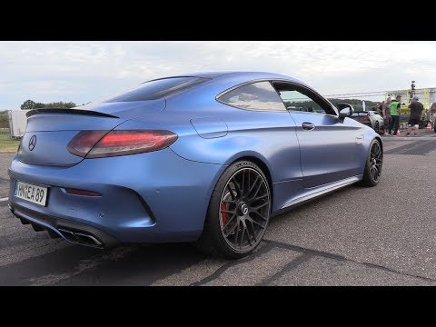 600hp Mercedes Amg C63 S Coupe Revs Drag Racing Youtube