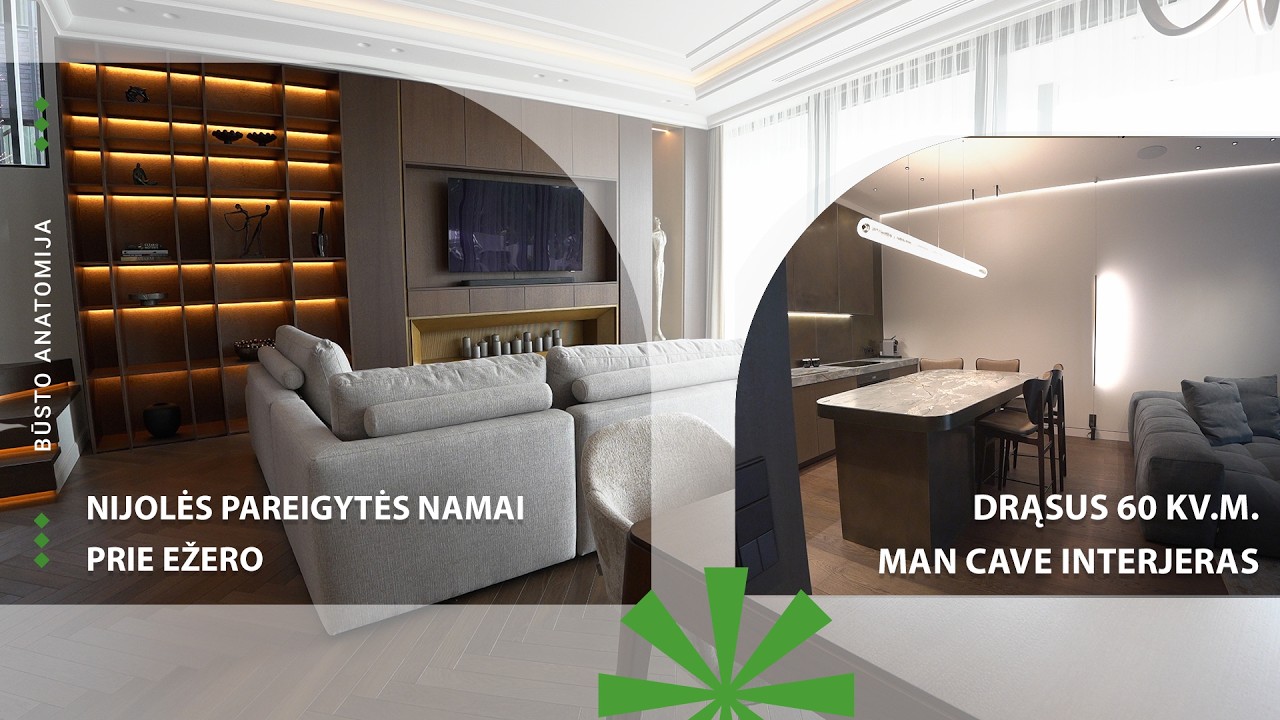 138. Nijolės Pareigytės namai prie ežero | 60 kv.m. „Man Cave“ butas