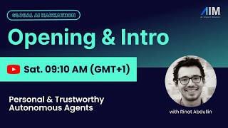 Intro and Opening | Personal & Trustworthy Autonomous Agents Wealth