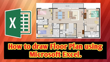 Part 2- How to Draw Accessories inside Floor Plan using Microsoft EXCEL
