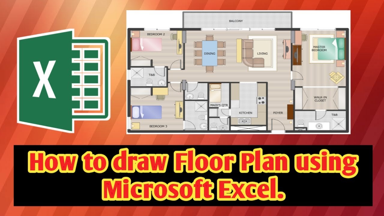 Part 2 How to Draw Accessories inside Floor Plan using