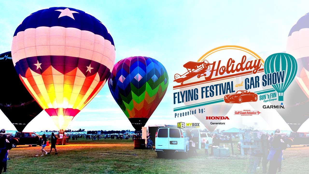 Hot Air Balloons at the 2020 Holiday Flying Festival and Car Show
