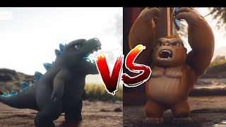 GODZILLA VS KONG || BUDDY KONG VS BUDDY GODZILLA #danukal