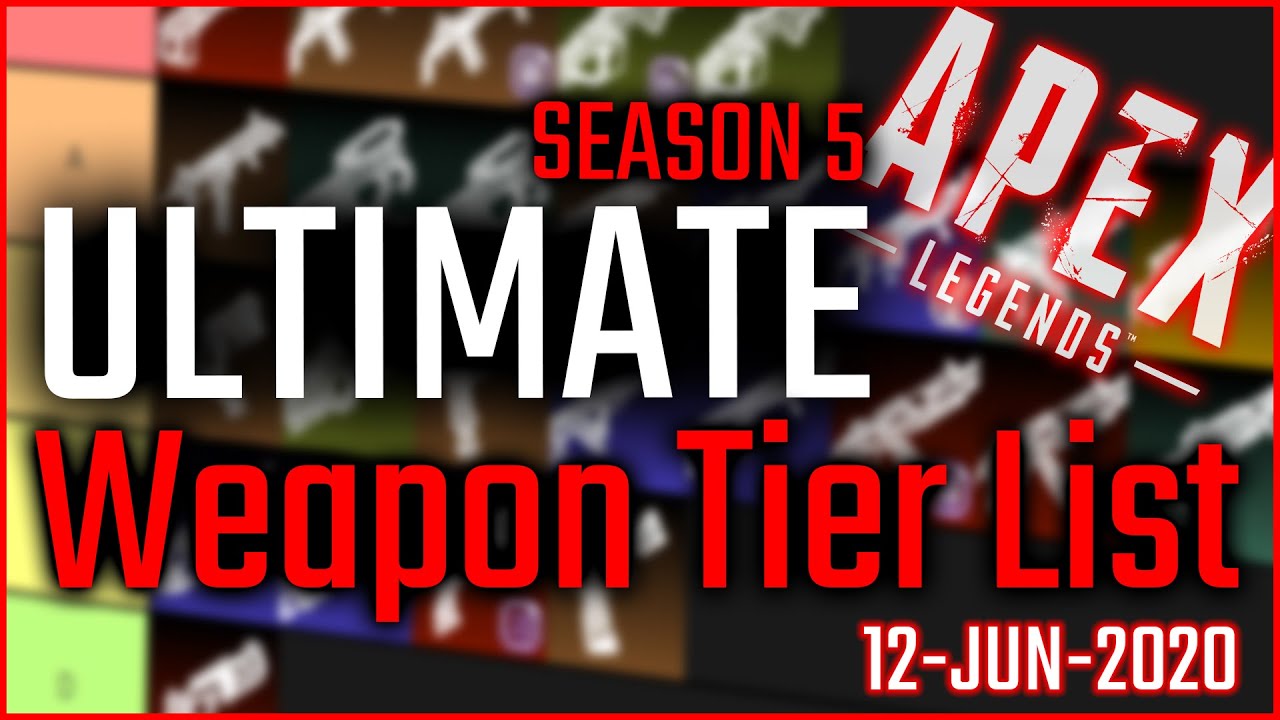 BEST gun in Apex?... *NEW* WEAPON TIER LIST - Season 5 Apex Legends
