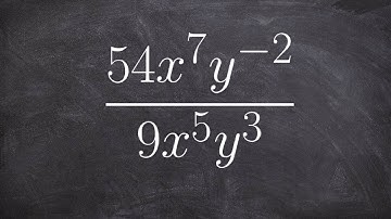 Simplifying a rational expression by using the rules of exponents