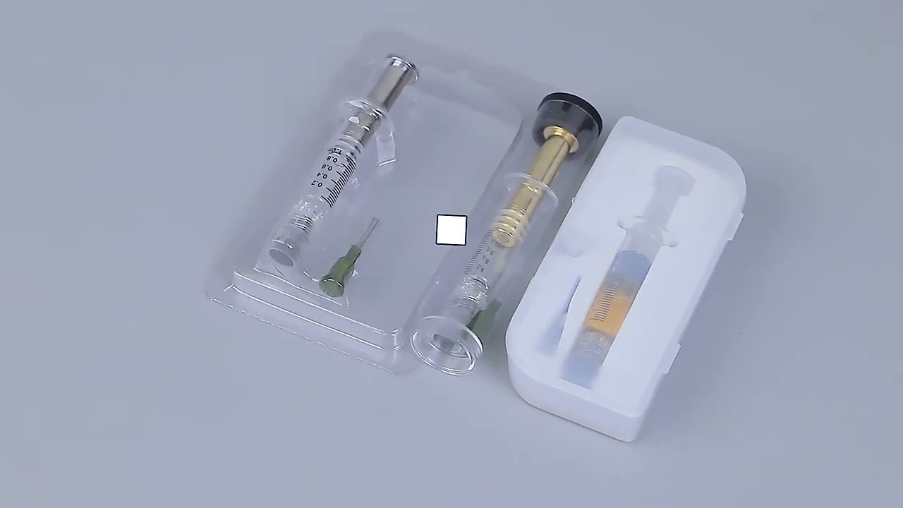 The popular packaging styles for distillate syringes.
