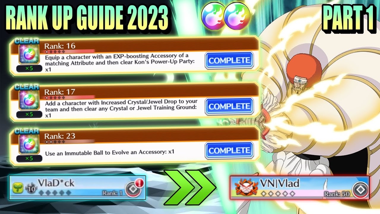 TUTORIAL RANK UP 125 2023 (NEW MISSIONS!) Bleach Brave Souls YouTube