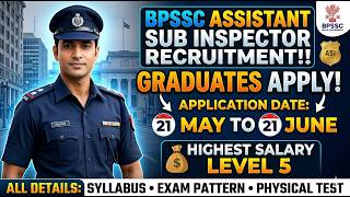 🎯 BPSSC Assistant Sub Inspector (ASI) Recruitment 2026 | Full Detail #sallary #bpsssc #govtjobs2026