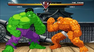 HULK VS THE THING - VERY INCREDIBLY EXCITING FIGHT !