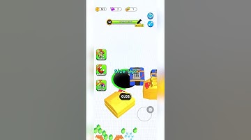 Attack Hole Gameplay-10  #mobilegaming #gaming #satisfying #shorts #attackhole #colorful