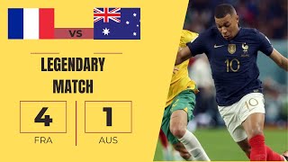 France Australia 4-1 2022 Group Stage D Highlights
