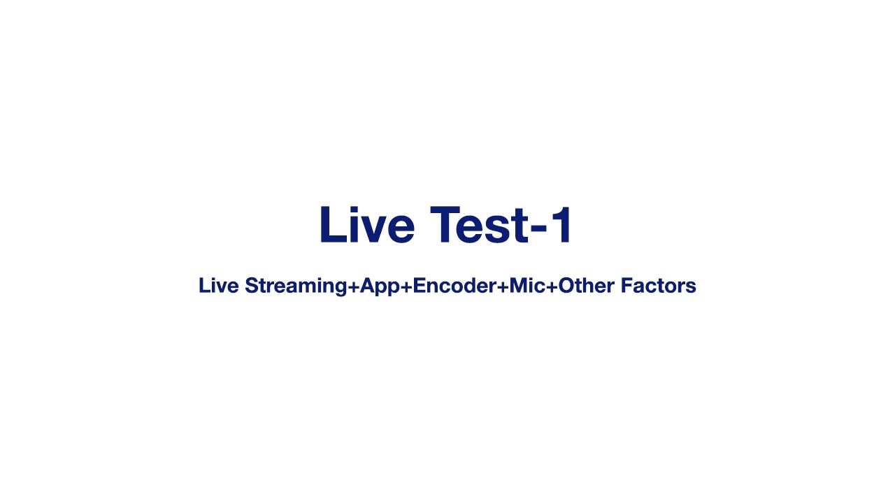 Live stream test using camerafi live + portronics wireless mic