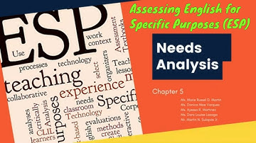 Assessing English for Specific Purposes - Needs Analysis | ESP