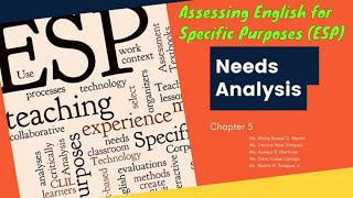 Assessing English for Specific Purposes - Needs Analysis | ESP