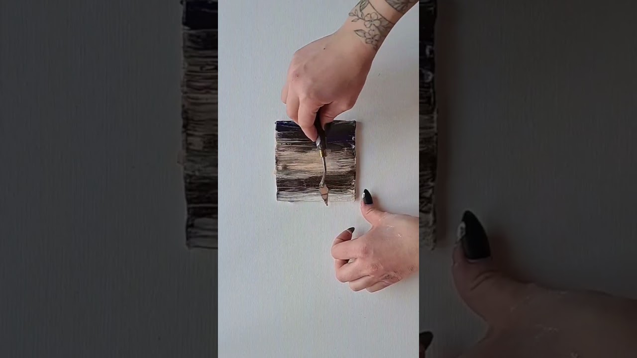 "skyline" cosmic Alison. canvas/acrylic ig: @cosmic_alison 