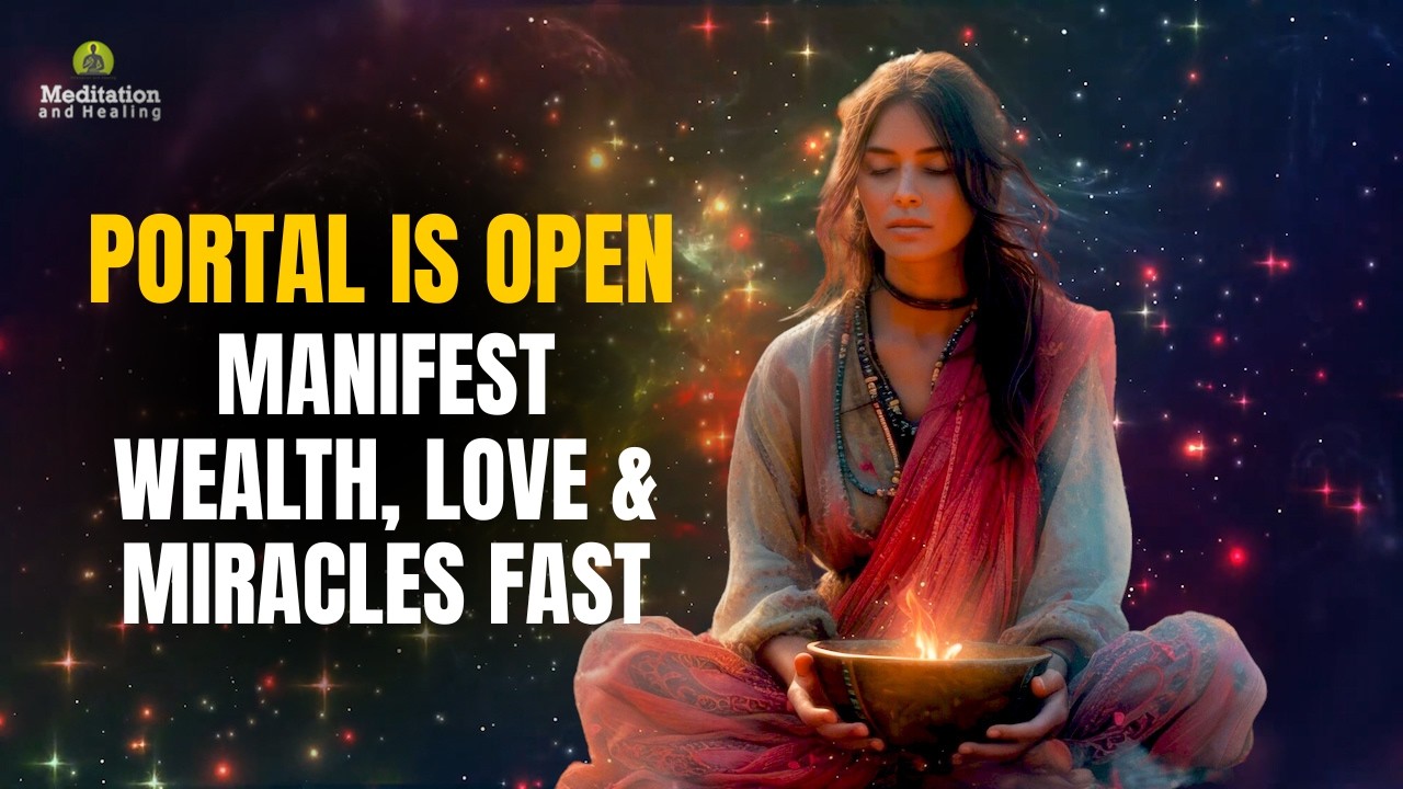 Manifestation Portal Activation l Manifest Wealth, Love & Miracles Fast | Powerful Meditation Music