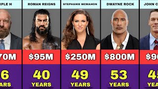 50 Richest WWE STARS in America | Their Real Ages and Net Worth 2026
