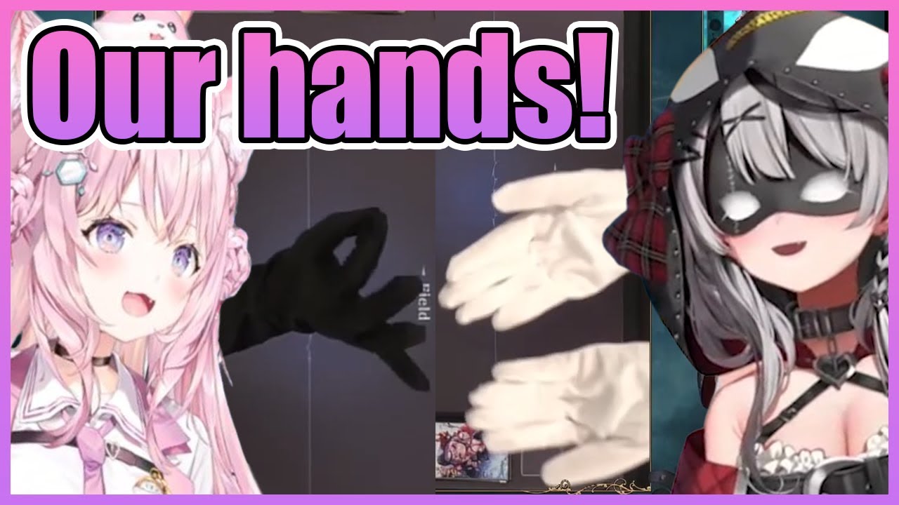 Just Koyori and Chloe Having Fun With Their Hands on Camera【Hololive】