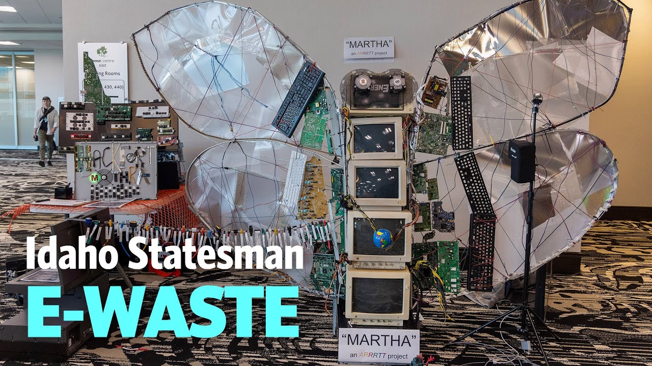 E-Waste Art Draws Attention To Need To Recycle Electronics