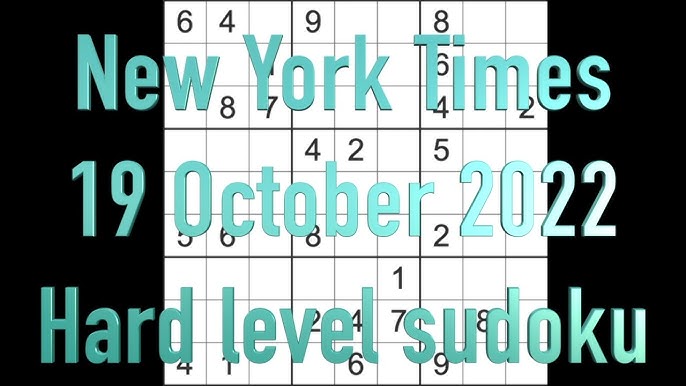 NYT Sudoku Medium Puzzle Today 9 November 2023 - News