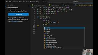Menampilkan Matriks Dengan Menggunakan Bahasa Pemrograman Python