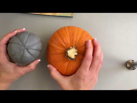Sculpting with Air Dry Clay: Pumpkin, shaping part 1/2 