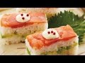 スモークサーモンのレモン押し寿司