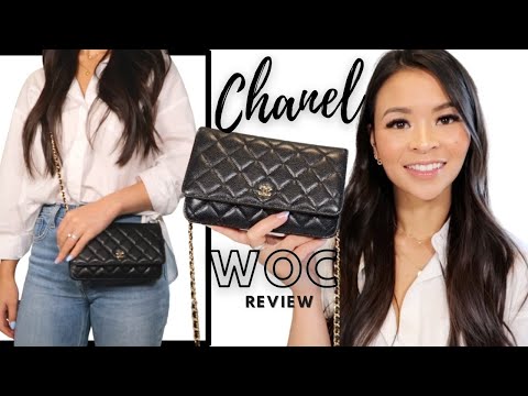 Chanel Classic Quilted WOC Review (Black Caviar Leather) + What's in My  Bag?