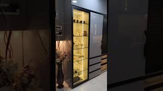 Glossy Acrylic Modular Kitchen Design | Modern Luxury Kitchen ✨ #modularkitchen #design #interior