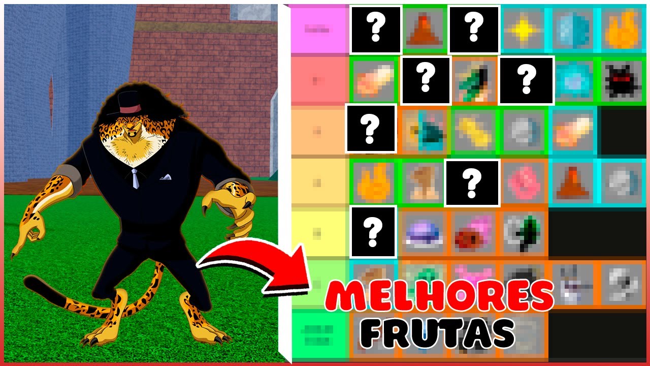 TIER LIST DAS MELHORES FRUTAS PARA PVP DO BLOX FRUITS UPDATE 17.3