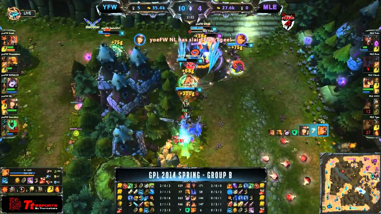 GPL 2014 Spring Season - YFW vs MLE - YouTube