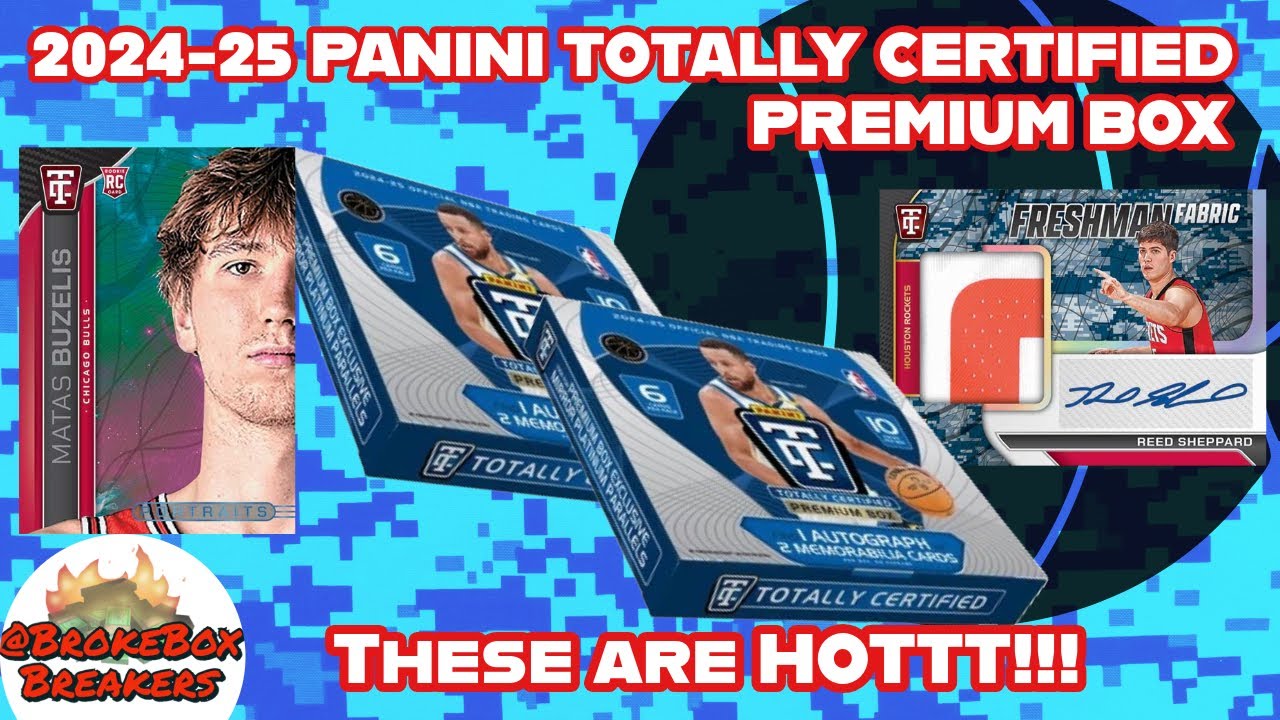 The Hot 🔥 Box Everyone's Talking About 👀 2024-25 Panini Totally Certified NBA🏀 Premium Box - review