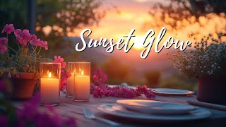 Sunset Garden Glow – Romantic Evening Ambience with Soft Jazz