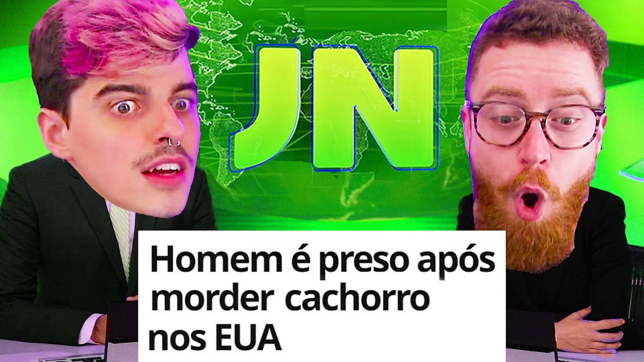 O PIOR JORNAL de NOTÍCIAS do MUNDO VOLTOU: com LUBA e JEAN
