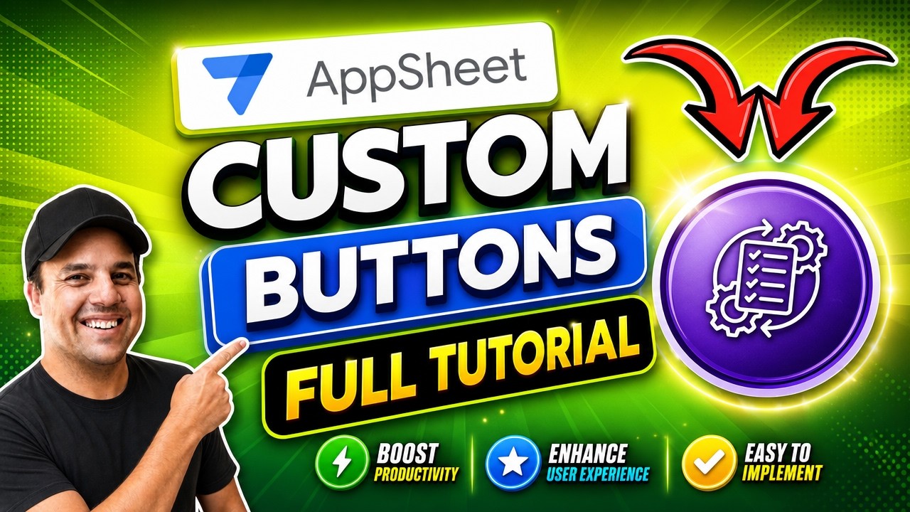How to Create Custom Image Buttons & Navigation Menus in AppSheet (Step ...