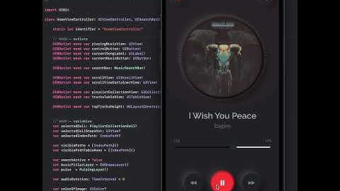 Animated Music Player app with UIKit