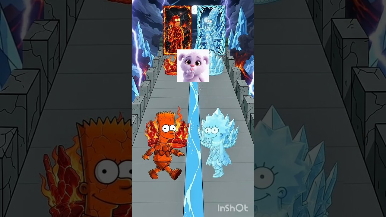 Bart The Simpson Lava vs Lisa The Simpson Crysta