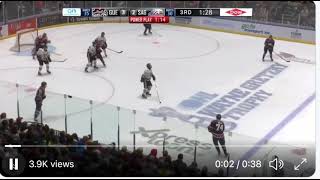 2019 OHL Western Conference Championship Series Game 2 Saginaw Spirit D Bode Wilde Scores Late