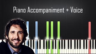 Video thumbnail of "You Raise Me Up - Josh Groban | PIANO ACCOMPANIMENT + SHEET MUSIC by Betacustic"