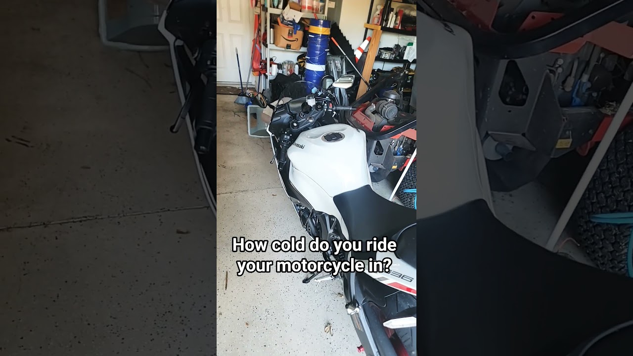 How cold will you ride your motorcycle in, comment below! 
