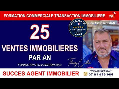 DEVENEZ UN EXCELLENT ET REDOUTABLE NÉGOCIATEUR IMMOBILIER (Méthode RSV éligible CPF)