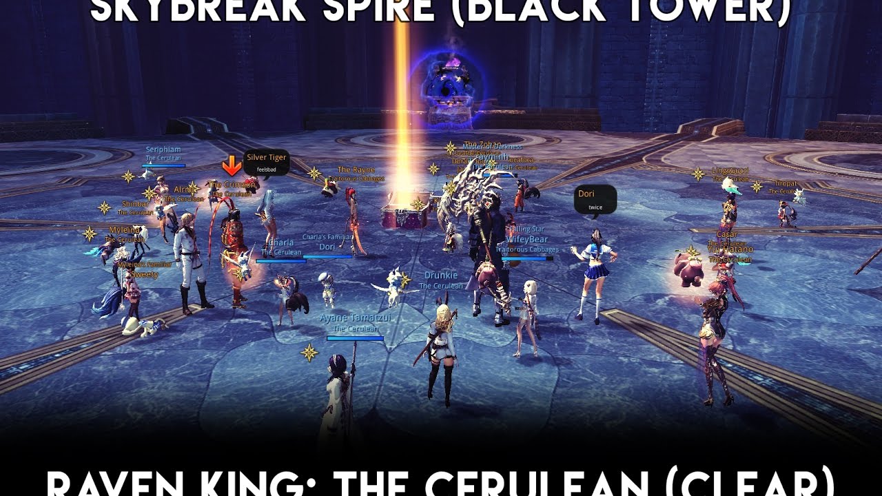 Blade And Soul Na Skybreak Spire Raven King The Cerulean