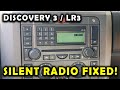 DISCOVERY 3 / LR3:  Radio volume not working, silent or broken? This Land Rover hack costs nothing!