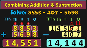 Class 4 | COMBINATION ADDITION and SUBTRACTION | PMCE