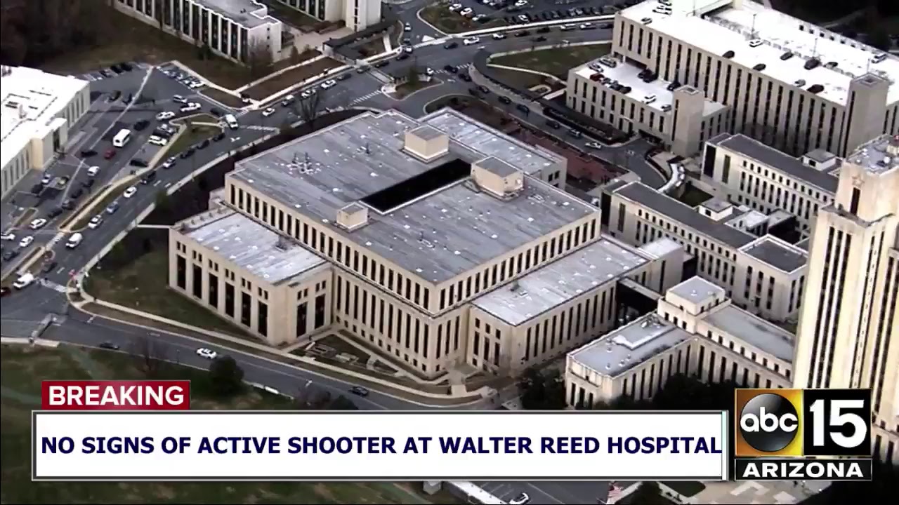 NOW: No signs of active shooter at Walter Reed Hospital - YouTube